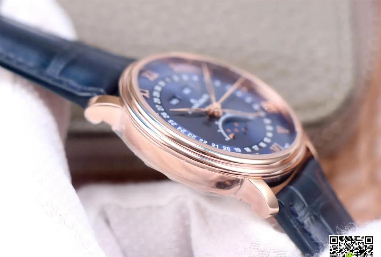 Blancpain Villeret 6654-3640-55 OM Factory 1:1 Best Edition Replica Watch V3 Blue Strap