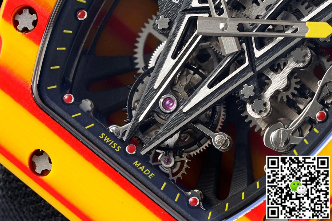 Richard Mille RM27-03 Rafael Nadal Tourbillon RM Factory 1:1 Best Edition Replica Watch Black Strap Skeleton Dial
