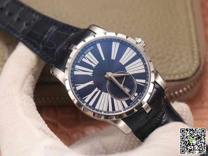 Roger Dubuis Excalibur DBEX0535 PF Factory 1:1 Best Edition Replica Watch Blue Dial Swiss ETA9015