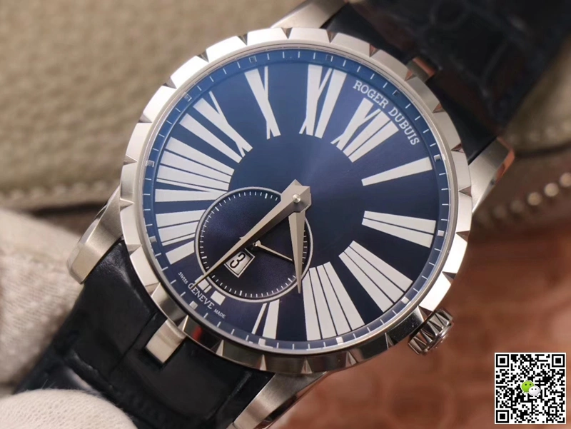 Roger Dubuis Excalibur DBEX0535 PF Factory 1:1 Best Edition Replica Watch Blue Dial Swiss ETA9015