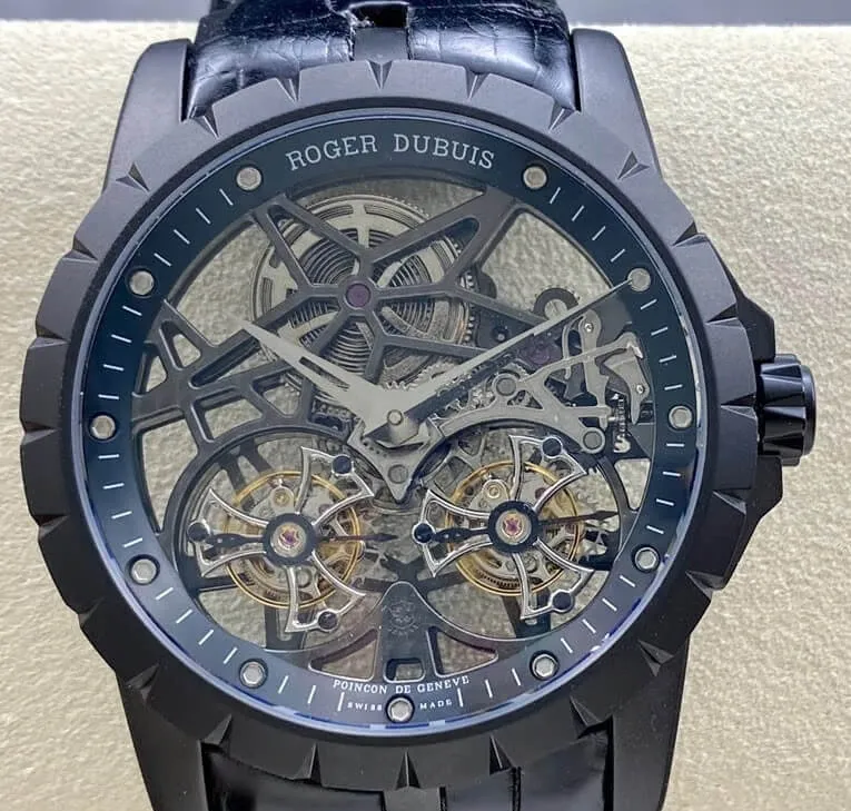 Roger Dubuis Excalibur RDDBEX0364 YS Factory 1:1 Best Edition Replica Watch Tourbillon Black Case