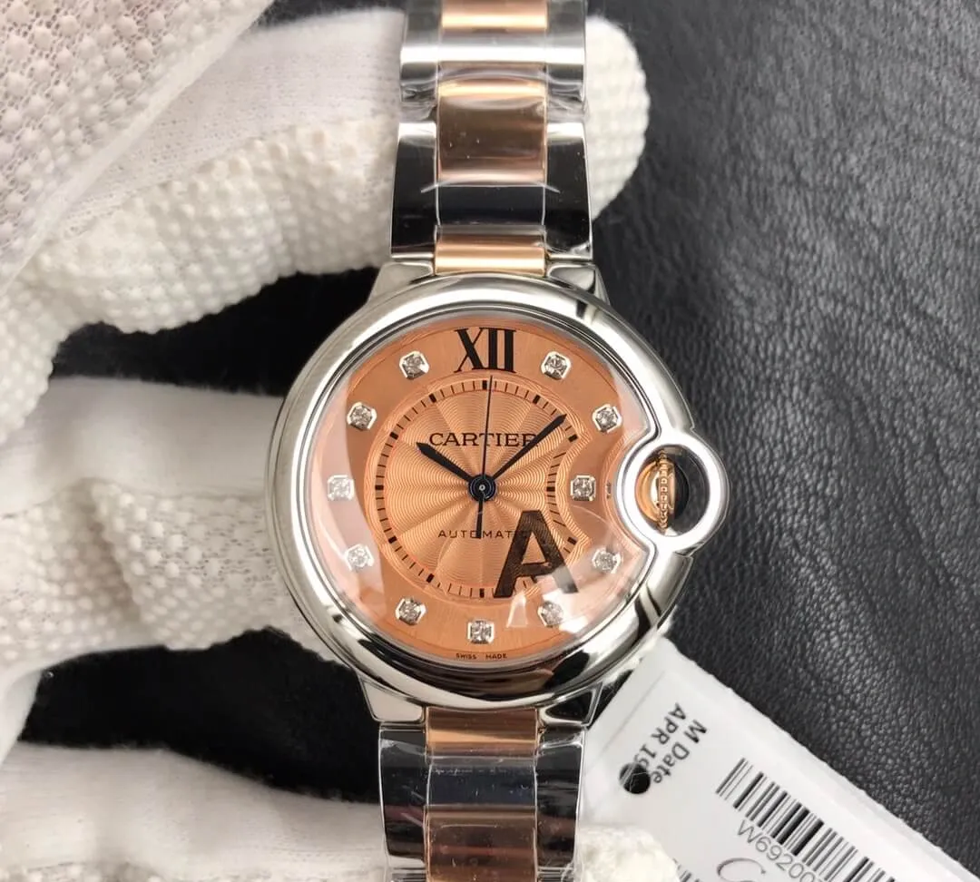 Ballon Bleu De Cartier 33MM V6 Factory 1:1 Best Edition Replica Watch Diamond Dial