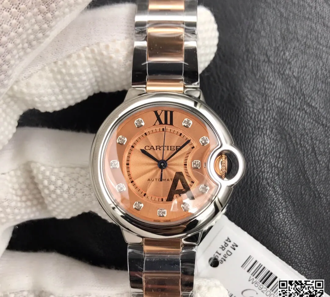 Ballon Bleu De Cartier 33MM V6 Factory 1:1 Best Edition Replica Watch Diamond Dial