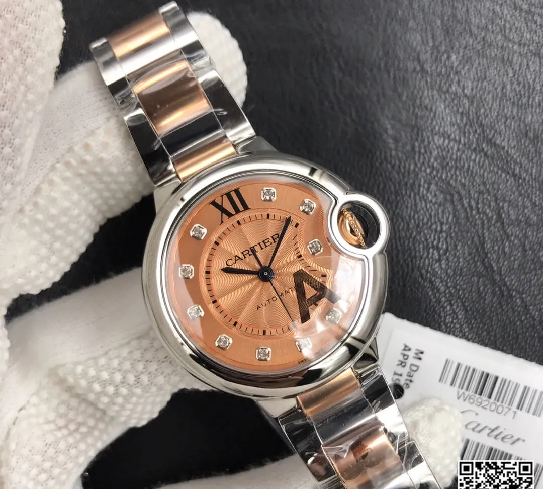 Ballon Bleu De Cartier 33MM V6 Factory 1:1 Best Edition Replica Watch Diamond Dial