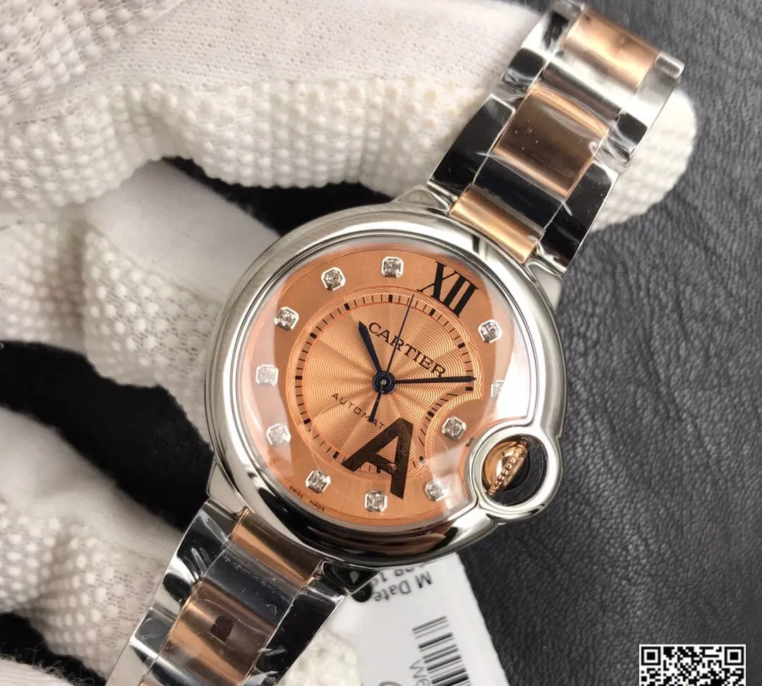 Ballon Bleu De Cartier 33MM V6 Factory 1:1 Best Edition Replica Watch Diamond Dial