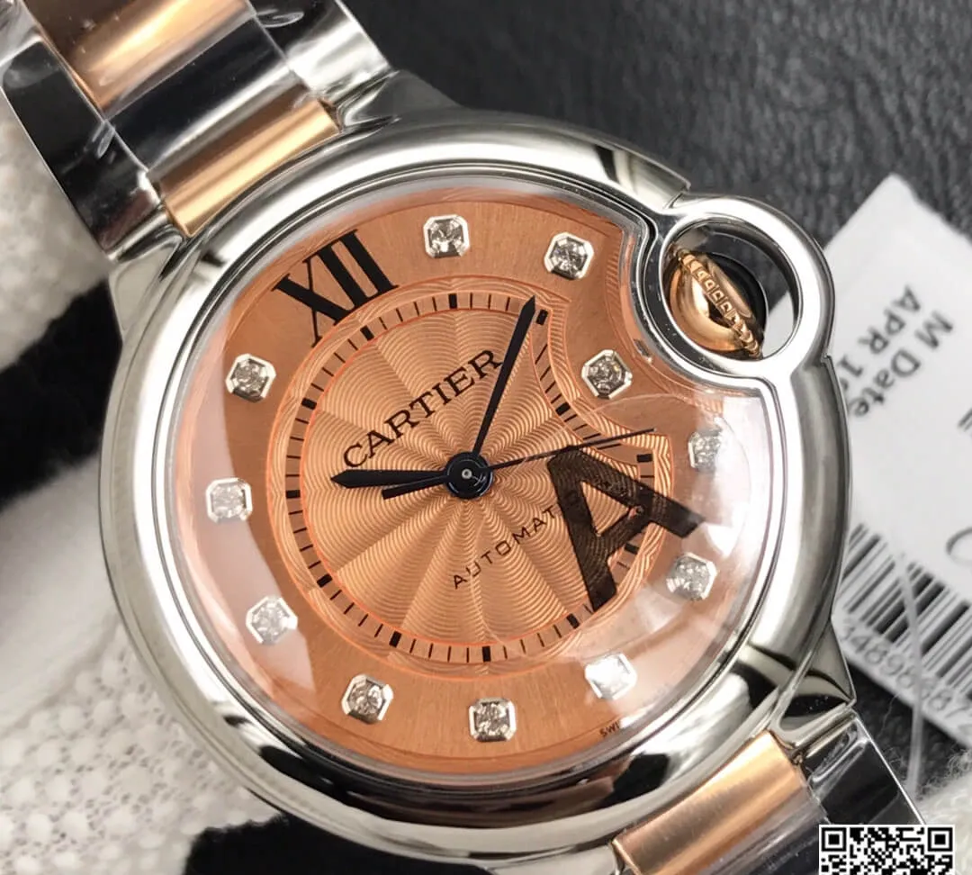 Ballon Bleu De Cartier 33MM V6 Factory 1:1 Best Edition Replica Watch Diamond Dial
