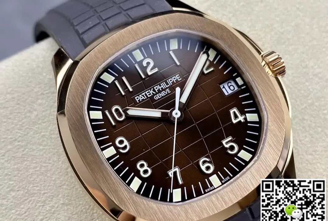 Patek Philippe Aquanaut 5167R-001 3K Factory 1:1 Best Edition Replica Watch V2 Version Rubber Strap