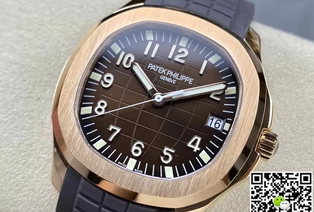 Patek Philippe Aquanaut 5167R-001 3K Factory 1:1 Best Edition Replica Watch V2 Version Rubber Strap