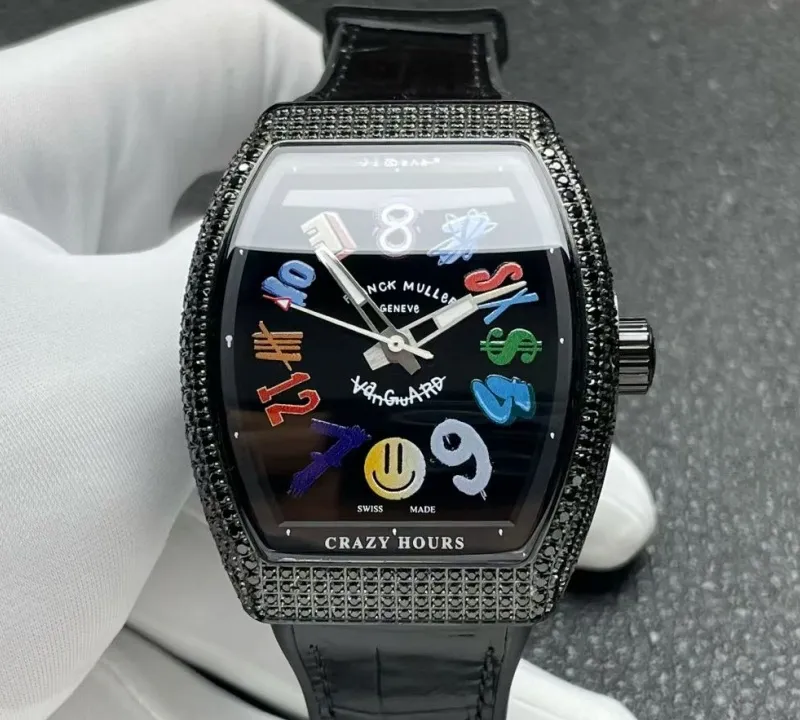 ABF Factory Franck Muller Vanguard Crazy Hours Jisbar V43 CH JSR 1:1 Best Edition Replica Watch