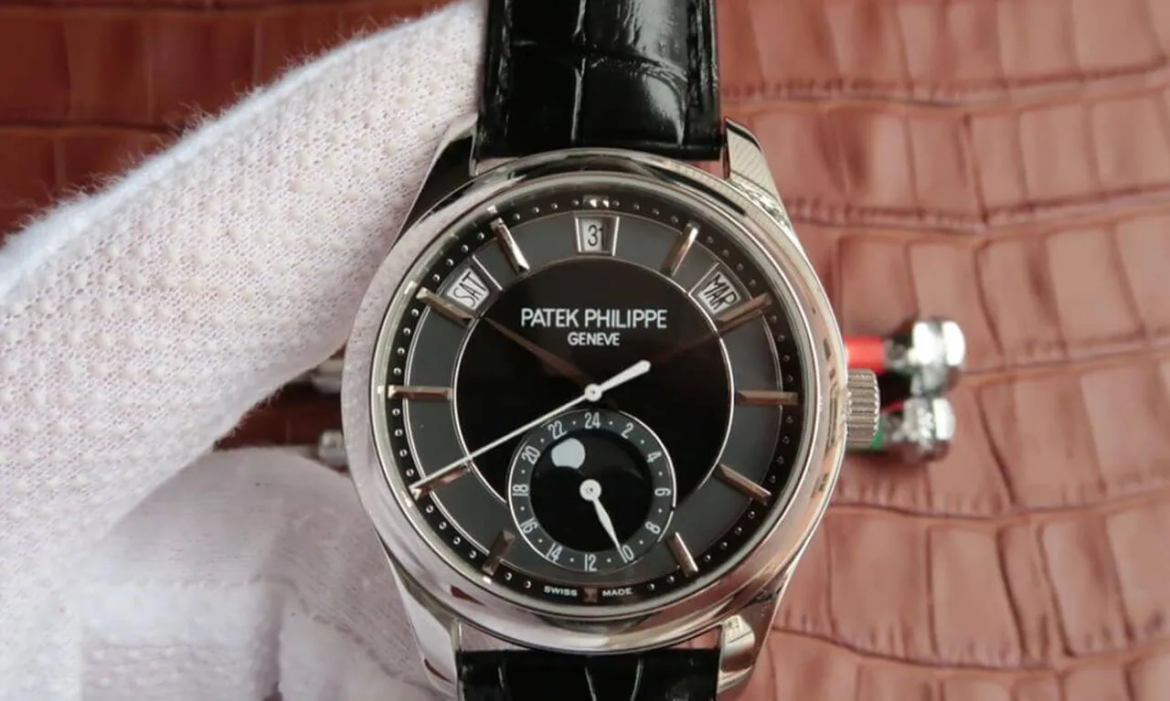 Patek Philippe Grand Complications 5205R-001 KM Factory 1:1 Best Edition Replica Watch Black Strap