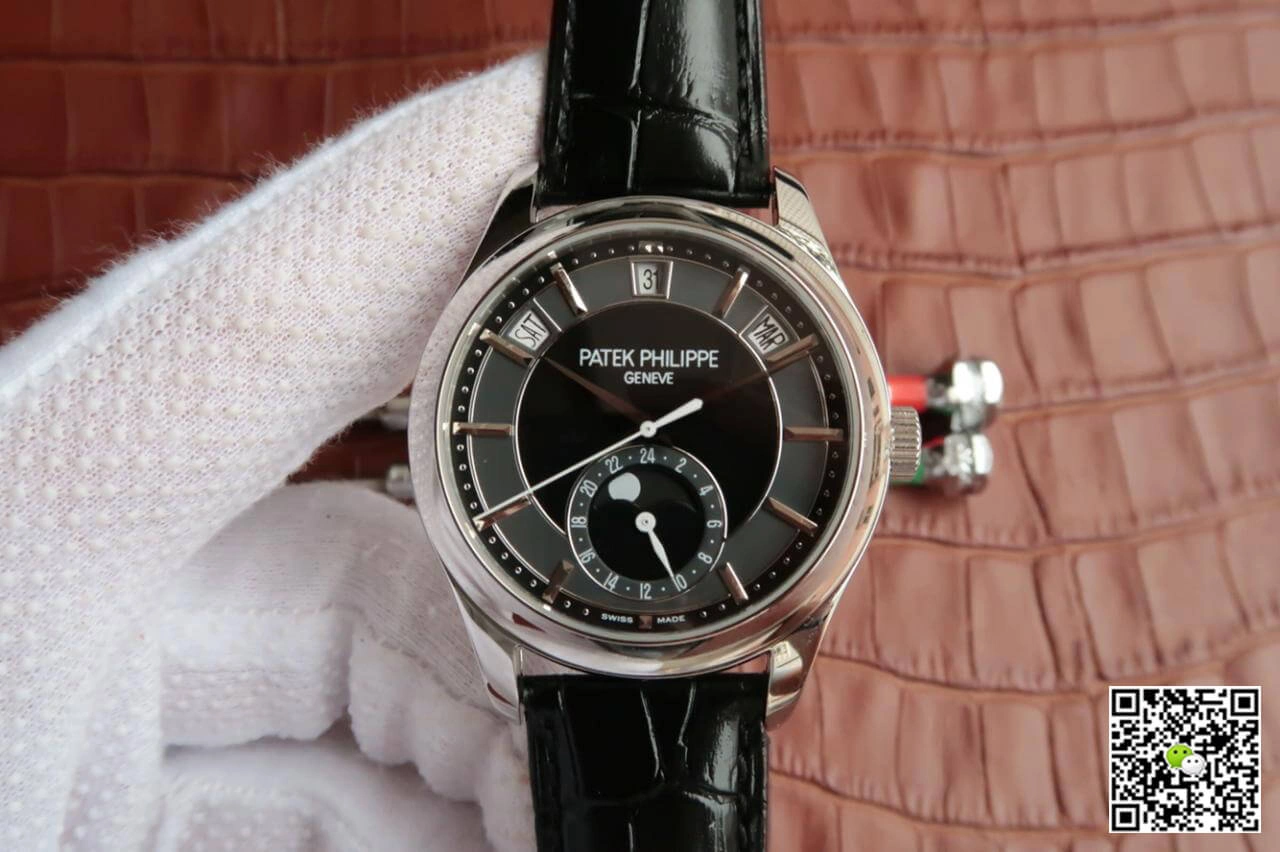 Patek Philippe Grand Complications 5205R-001 KM Factory 1:1 Best Edition Replica Watch Black Strap
