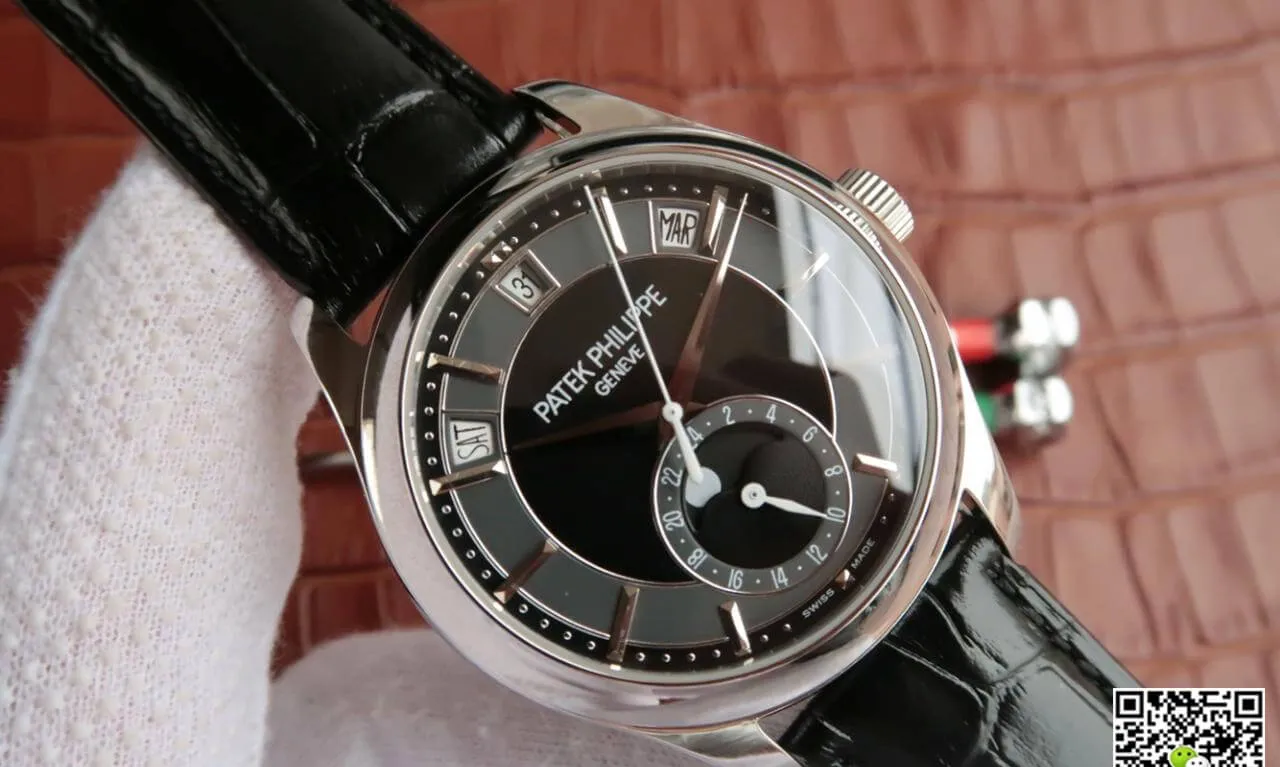Patek Philippe Grand Complications 5205R-001 KM Factory 1:1 Best Edition Replica Watch Black Strap