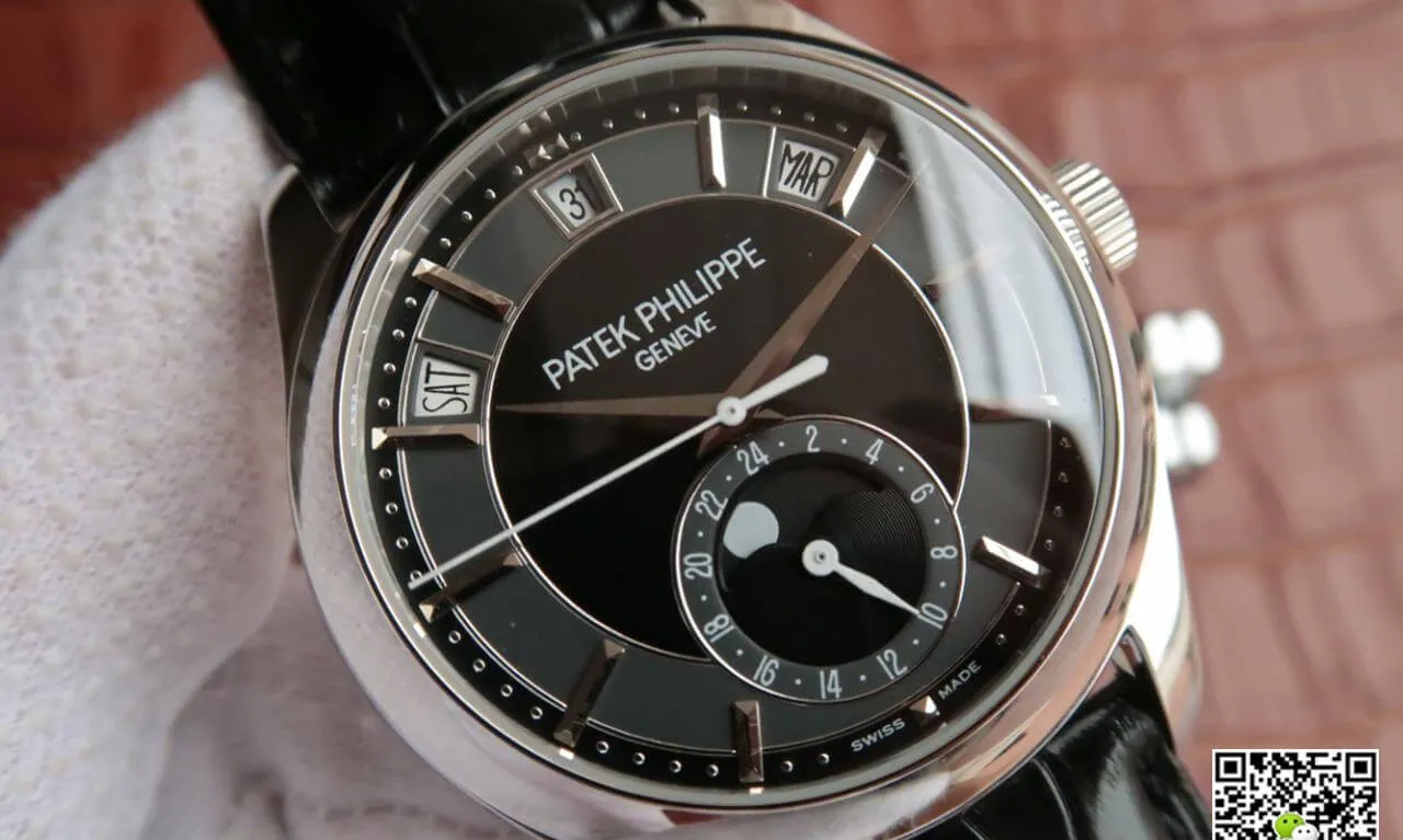 Patek Philippe Grand Complications 5205R-001 KM Factory 1:1 Best Edition Replica Watch Black Strap