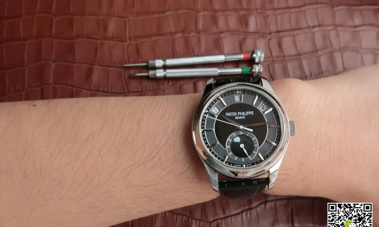 Patek Philippe Grand Complications 5205R-001 KM Factory 1:1 Best Edition Replica Watch Black Strap