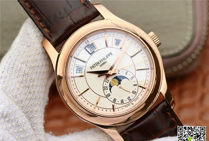 Patek Philippe Grand Complications 5205R-001 KM Factory 1:1 Best Edition Replica Watch Brown Strap