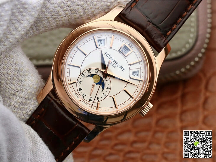 Patek Philippe Grand Complications 5205R-001 KM Factory 1:1 Best Edition Replica Watch Brown Strap