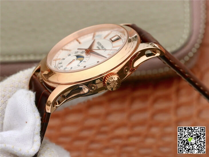 Patek Philippe Grand Complications 5205R-001 KM Factory 1:1 Best Edition Replica Watch Brown Strap