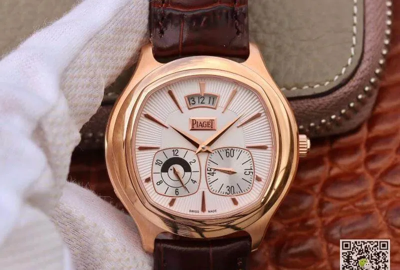 Piaget Black Tie Emperador G0A32017 Mechanical Watches 1:1 Best Edition Replica Watch SWISS 850P 18K Rose Gold White Dial
