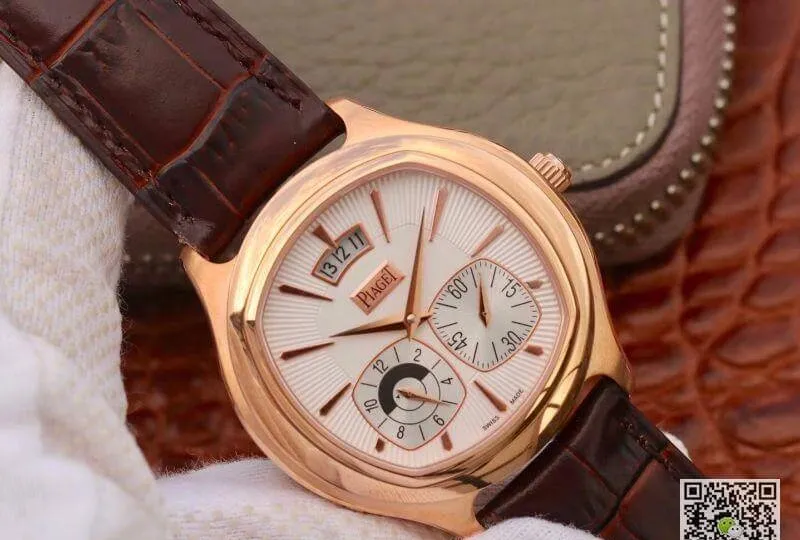 Piaget Black Tie Emperador G0A32017 Mechanical Watches 1:1 Best Edition Replica Watch SWISS 850P 18K Rose Gold White Dial