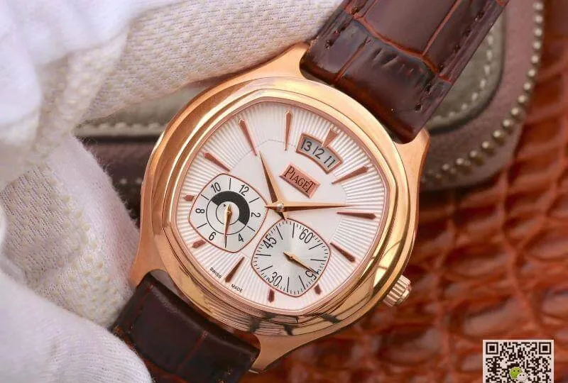 Piaget Black Tie Emperador G0A32017 Mechanical Watches 1:1 Best Edition Replica Watch SWISS 850P 18K Rose Gold White Dial