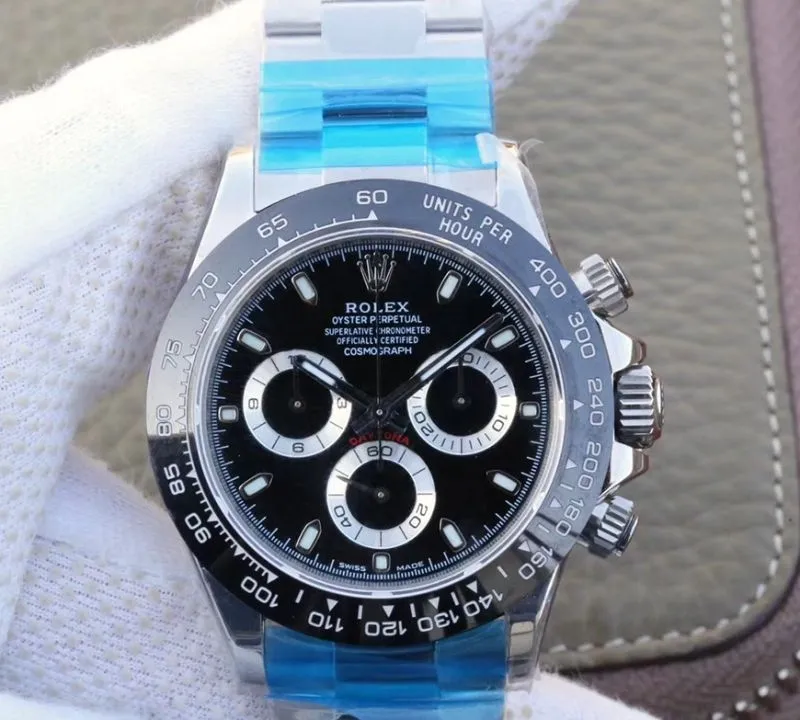 Rolex Daytona Cosmograph 116500LN Black Dial Noob Factory 1:1 Best Edition Replica Watch Swiss ETA4130
