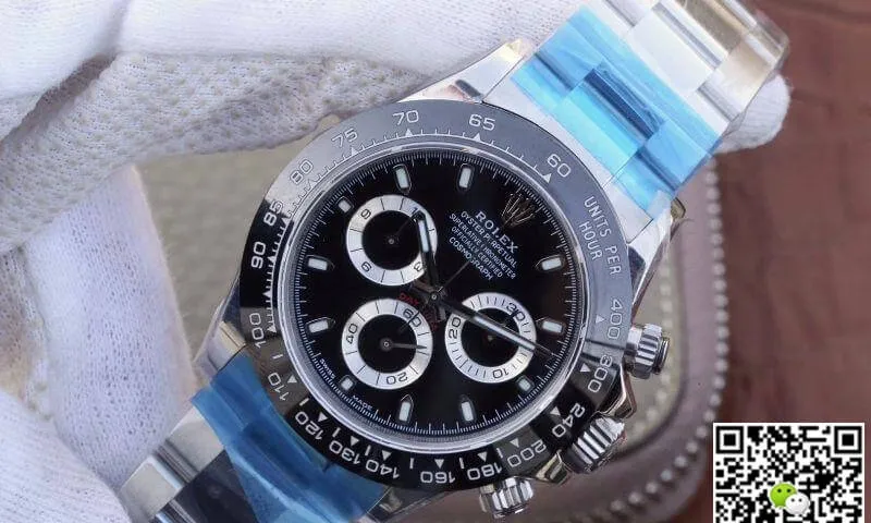 Rolex Daytona Cosmograph 116500LN Black Dial Noob Factory 1:1 Best Edition Replica Watch Swiss ETA4130
