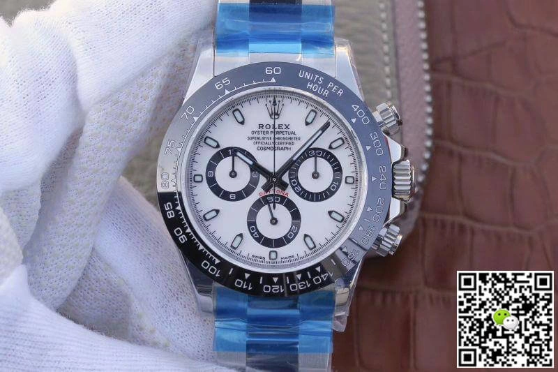 Rolex Daytona Cosmograph 116500LN Noob Factory 1:1 Best Edition Replica Watch Swiss ETA4130 White Dial