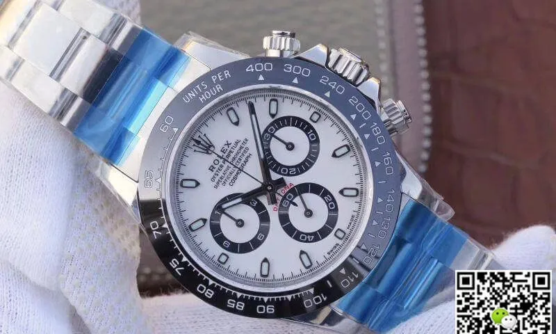 Rolex Daytona Cosmograph 116500LN Noob Factory 1:1 Best Edition Replica Watch Swiss ETA4130 White Dial