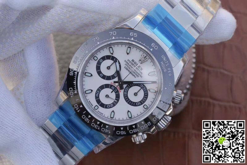 Rolex Daytona Cosmograph 116500LN Noob Factory 1:1 Best Edition Replica Watch Swiss ETA4130 White Dial