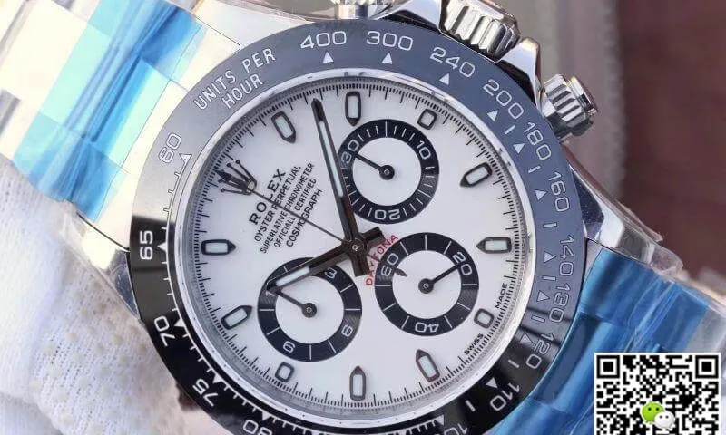Rolex Daytona Cosmograph 116500LN Noob Factory 1:1 Best Edition Replica Watch Swiss ETA4130 White Dial