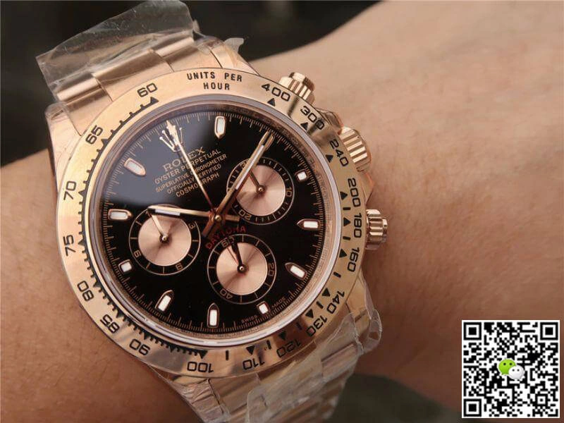 Rolex Daytona Cosmograph 116508-001 JH factory 1:1 Best Edition Replica Watch Swiss ETA4130 Black Dial