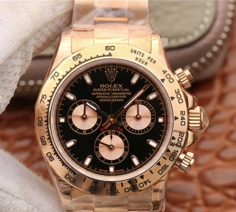 Rolex Daytona Cosmograph 116508-001 JH factory 1:1 Best Edition Replica Watch Swiss ETA4130 Black Dial
