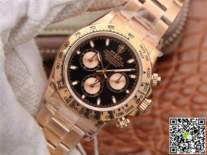 Rolex Daytona Cosmograph 116508-001 JH factory 1:1 Best Edition Replica Watch Swiss ETA4130 Black Dial