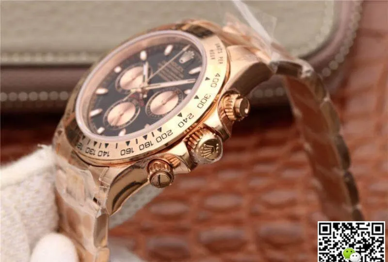 Rolex Daytona Cosmograph 116508-001 JH factory 1:1 Best Edition Replica Watch Swiss ETA4130 Black Dial