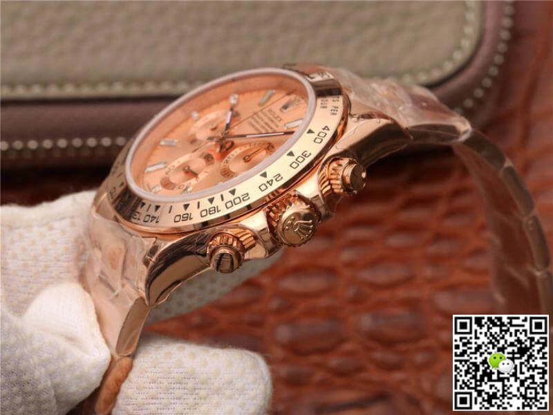Rolex Daytona Cosmograph 116508 JH Factory 1:1 Best Edition Replica Watch Swiss ETA4130 Rose Gold Dial