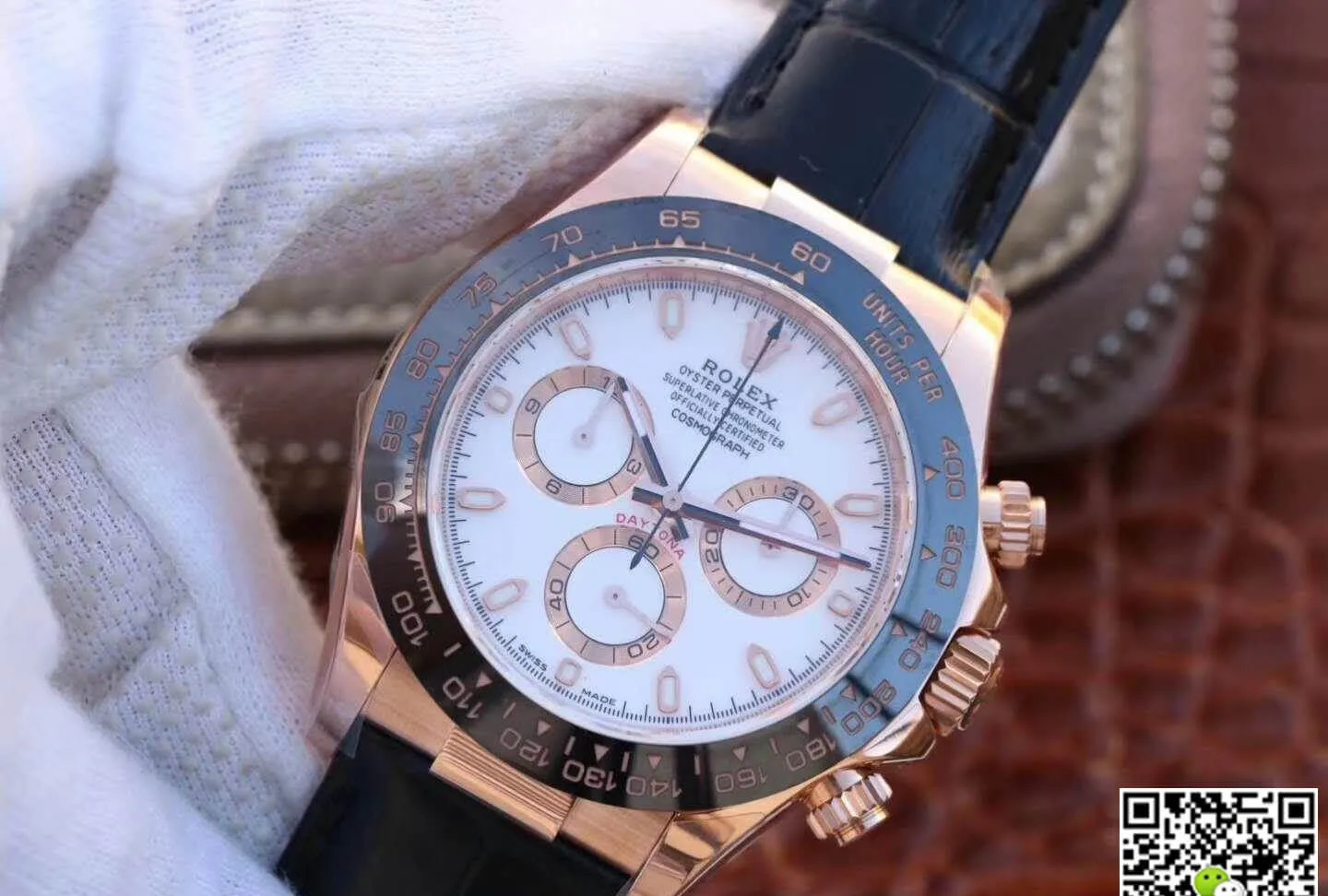 Rolex Daytona Cosmograph 116515 LN Noob Factory 1:1 Best Edition Replica Watch Swiss ETA4130 Rose Gold