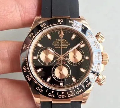 Rolex Daytona Cosmograph 116515LN Noob Factory 1:1 Best Edition Replica Watch Swiss ETA4130 Black Dial