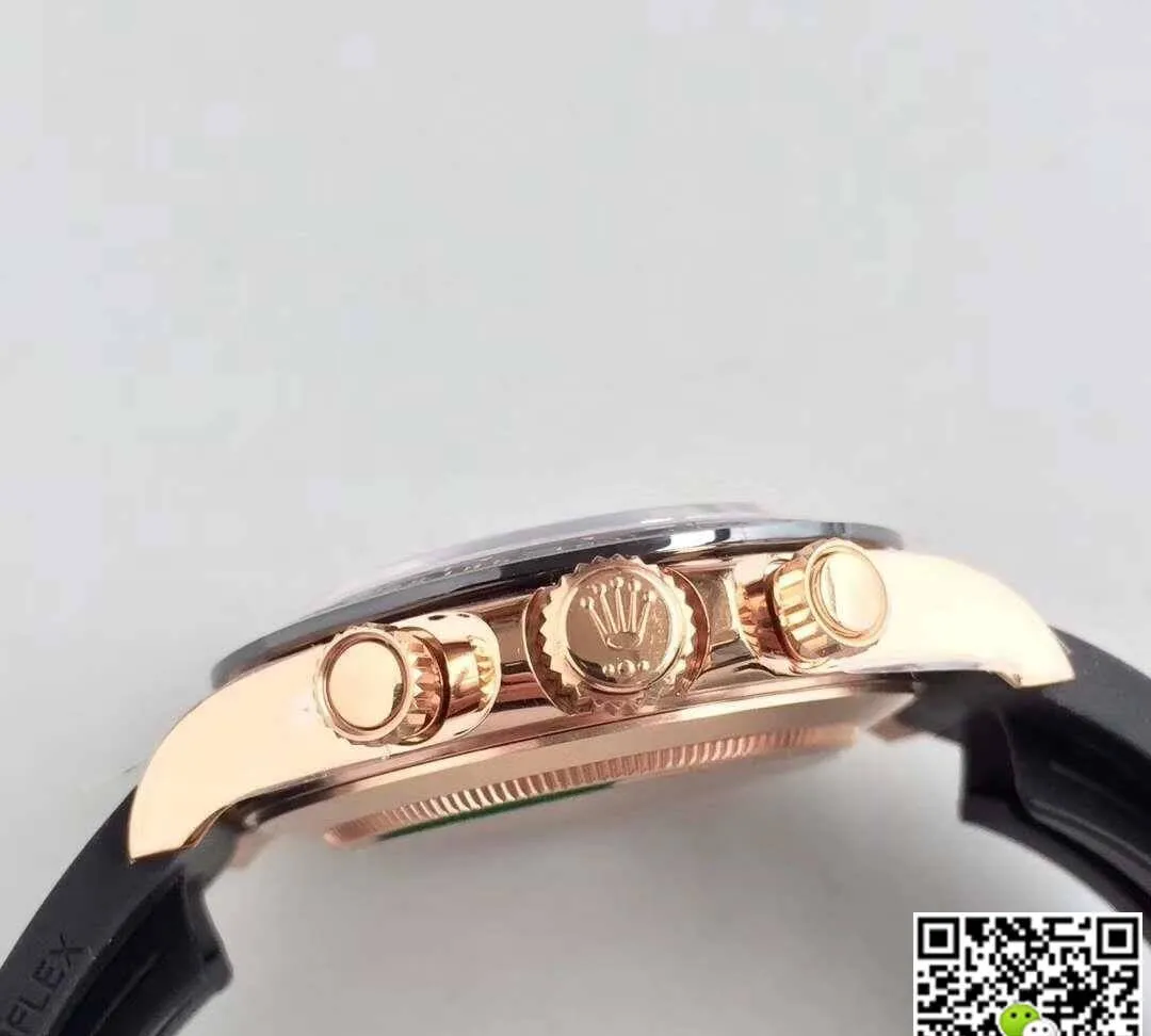 Rolex Daytona Cosmograph 116515LN Noob Factory 1:1 Best Edition Replica Watch Swiss ETA4130 Black Dial