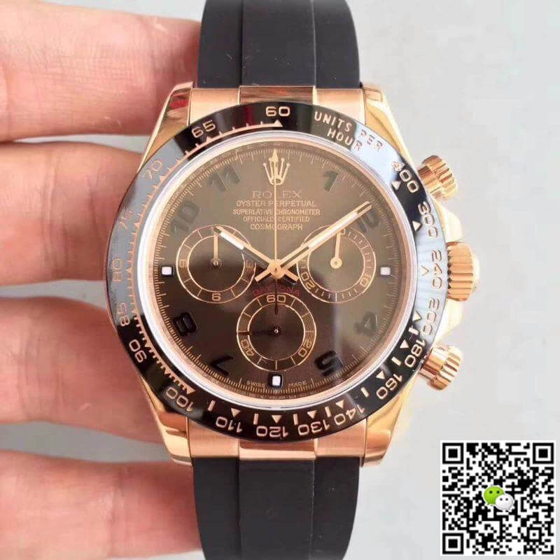 Rolex Daytona Cosmograph 116515LN Noob Factory 1:1 Best Edition Replica Watch Swiss ETA4130 Brown Dial