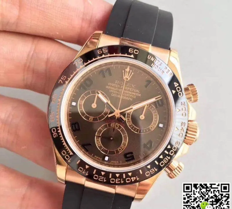Rolex Daytona Cosmograph 116515LN Noob Factory 1:1 Best Edition Replica Watch Swiss ETA4130 Brown Dial