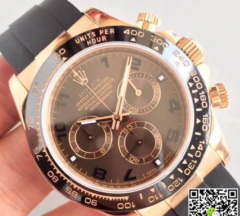 Rolex Daytona Cosmograph 116515LN Noob Factory 1:1 Best Edition Replica Watch Swiss ETA4130 Brown Dial