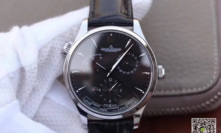 Jaeger-LeCoultre Master Geographic 1428421 TW Factory 1:1 Best Edition Replica Watch Swiss ETA939A 1 Black Dial