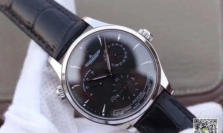 Jaeger-LeCoultre Master Geographic 1428421 TW Factory 1:1 Best Edition Replica Watch Swiss ETA939A 1 Black Dial