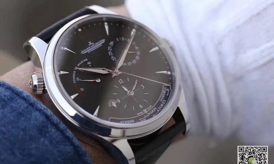 Jaeger-LeCoultre Master Geographic 1428421 TW Factory 1:1 Best Edition Replica Watch Swiss ETA939A 1 Black Dial
