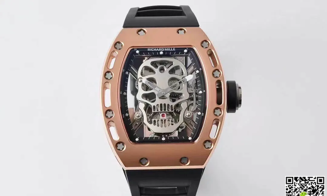 Richard Mille RM052 Tourbillon EUR Factory 1:1 Best Edition Replica Watch Black Strap