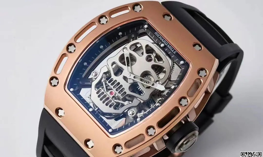 Richard Mille RM052 Tourbillon EUR Factory 1:1 Best Edition Replica Watch Black Strap