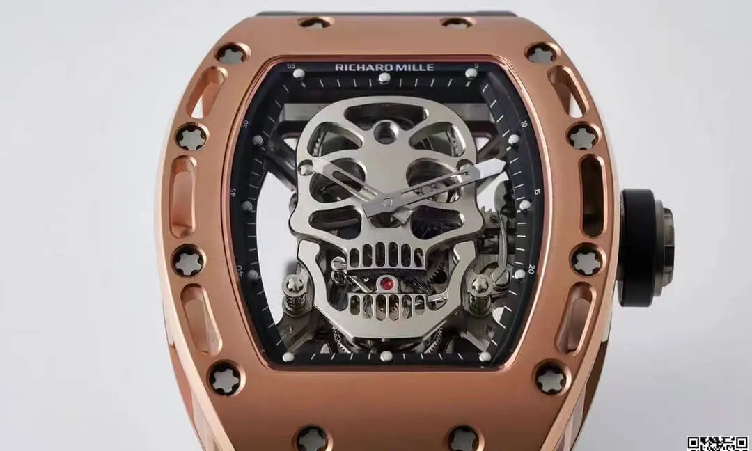 Richard Mille RM052 Tourbillon EUR Factory 1:1 Best Edition Replica Watch Black Strap