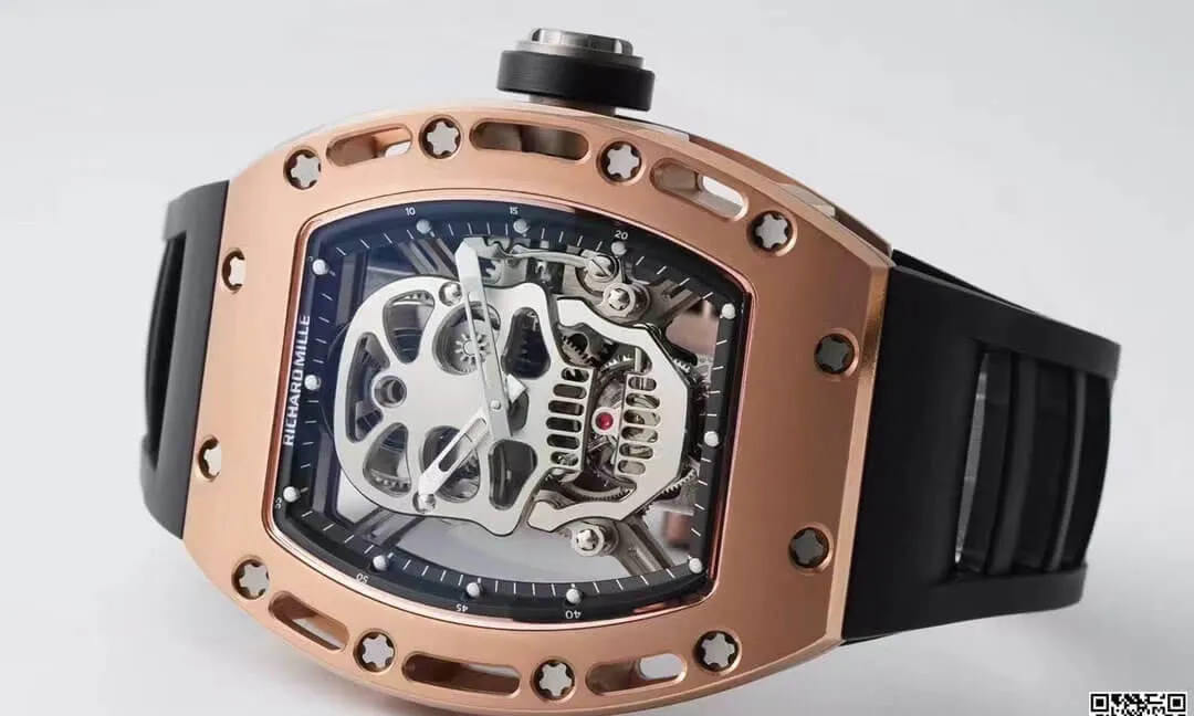 Richard Mille RM052 Tourbillon EUR Factory 1:1 Best Edition Replica Watch Black Strap