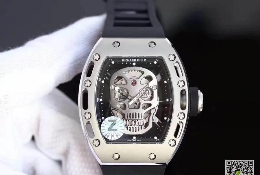 Richard Mille RM052 Z Factory 1:1 Best Edition Replica Watch Swiss ETA6T51 Skull Dial