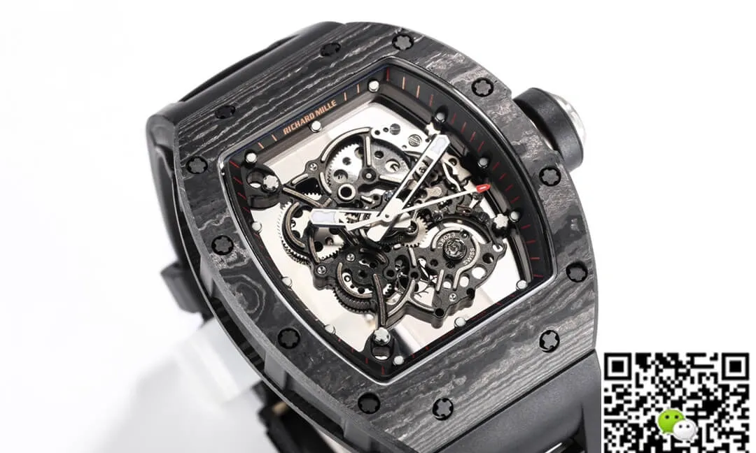 Richard Mille RM055 NTPT BBR Factory 1:1 Best Edition Replica Watch Carbon Fiber Dial